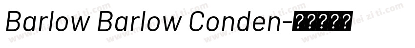 Barlow Barlow Conden字体转换